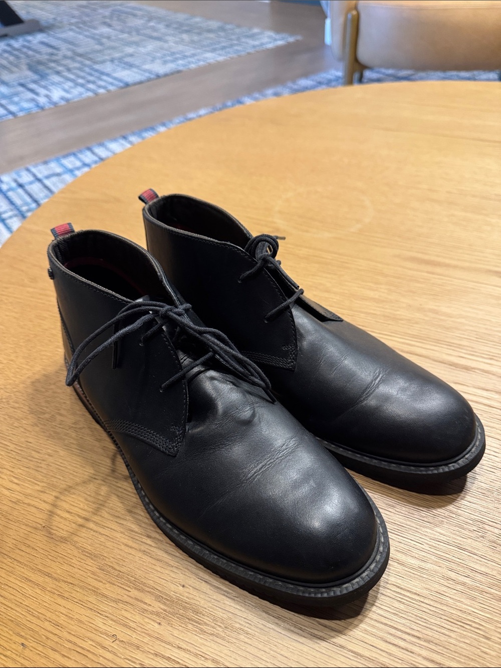 Timberland Black Leather Chukka Boots - Picture 2 of 12